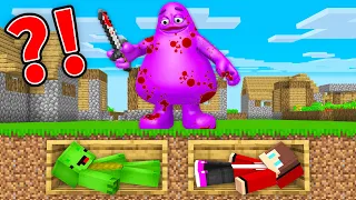 GRIMACE SHAKE Buried Mikey and JJ Alive in Minecraft (Maizen)
