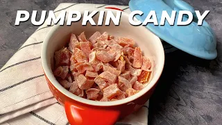 The BEST Pumpkin Candy Recipe 🧡 How to Make Candied Pumpkin Mini Sweets for Fruitcake or Halloween