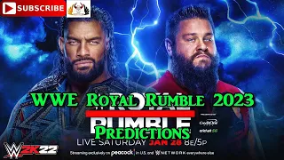 WWE Royal Rumble 2023  Undisputed WWE Universal Championship Roman Reigns vs. Kevin Owens WWE 2K22