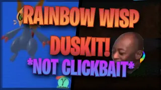 I FOUND THE FIRST EVER RAINBOW WISP GAMMA DUSKIT!! (NOT CLICKBAIT) | Roblox Loomian Legacy