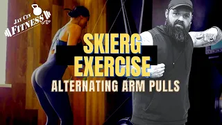 SkiERG Exercise Alternating Arm Pulls Tutorial Workout Fitness Tips