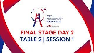 LIVE! | T2 | Day 7 | ITTF World Team Table Tennis Championships Finals Busan 2024 | FRA vs GER (F)