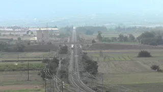 Greek InterCity trains at speed in central Greece (July 2015)