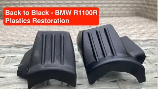 Back to Black - BMW R1100R Plastics Restoration