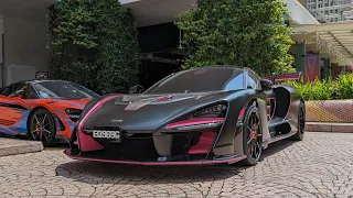 SENNA PULLS UP TO MCLAREN EVENT and straight piped M3 sends it! + CRAZY RICH FRIENDS MEET! (LFA!!)