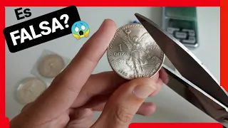 🚩 Como saber si una ONZA de PLATA es FALSA (identificar MONEDA de Plata )