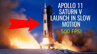 Apollo 11 Saturn V Launch in slow motion (500FPS)