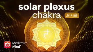 SOLAR PLEXUS CHAKRA Healing Vibrational Sound Bath w/ Ocean Sounds | 7 Chakras Meditation Music