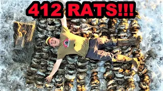 RECORD BREAKING 412 RATS Caught with Mink and Dogs!!!