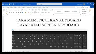 Tutorial Cara Memunculkan Keyboard Layar Atau Screen Keyboard di Laptop Atau PC