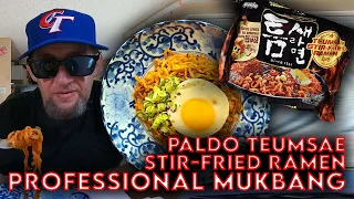 Paldo Teumsae Stir Fried Ramen Professional Mukbang