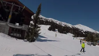 Skiing 2021 in Switzerland, Arosa Lenzerheide, blue piste 44