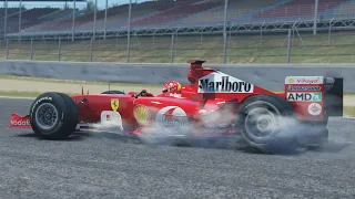 Ferrari F2004 - Barcelona Moto RSR WR - 1:13.158 (+ Barcelona city)