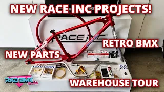 NEW RACE INC BIKE PROJECTS | BMX PARTS | RETRO BMX | RACE INC WAREHOUSE TOUR