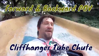 Cliffhanger POV Tube Chute Schlitterbahn Cedar Fair insane  water slide final drop GoPro HD