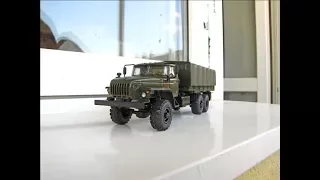 Масштабная модель бортового грузовика Урал-4320-0911 Аист в масштабе 1:43