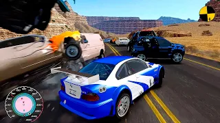 GTA 4 Crazy BMW M3 GTR Crashes Ep.47