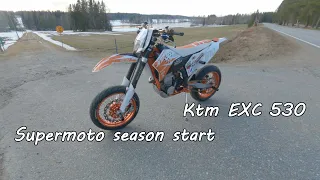 supermoto season start / KTM EXC 530