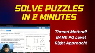 Solve Bank PO Puzzles in 2 minutes like this | Bank PO Yash Verma