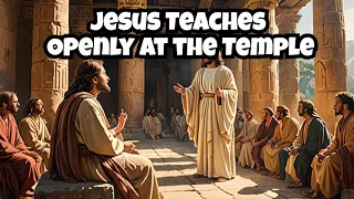 Jesus Teaches Openly at the Temple