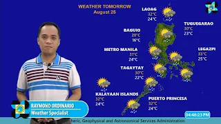 Public Weather Forecast Issued at 4:00 PM August 24, 2022