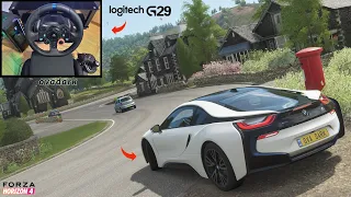 BMW i8 - Forza Horizon 4 (Steering wheel + Shifter) Logitech G29 Gameplay
