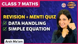 Exam Edge: Mid-term Menti Maths Quiz & Revision | Chapters 3 & 4: Data Handling & Simple Equations