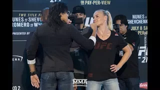 UFC 213 Media Day Staredowns (w/commentary) - MMA Fighting