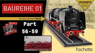 Hachette Dampflok Baureihe 01 Part 56 - 59 - Verbindung der Kuppelräder und weitere Details!