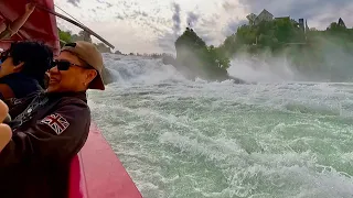 The Rhine Falls Switzerland Tourist Boat Experience.