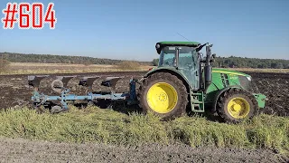 Orka zalanego pola po nawalnych deszczach John Deere 6105MC & Frost Mosel #604