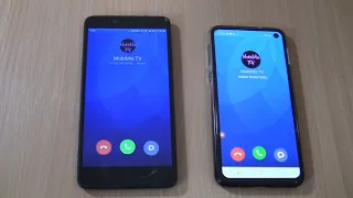 Samsung Galaxy S10e With Xiaomi Miui &Xiaomi Redmi Note 2  incoming call via Fake call