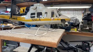 Roban Bell 412 extra high skids build