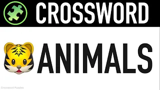 GUESS THE ANIMAL QUIZ #1 (15 Animals Trivia Questions and Answers) || Crossword Puzzles Game