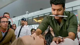 Vijay Thalapathy Recent Blockbuster Movie Airport Scene | Vijay Thalapathy | Cinema House