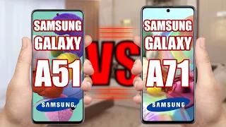 Samsung Galaxy A51 vs Samsung Galaxy A71