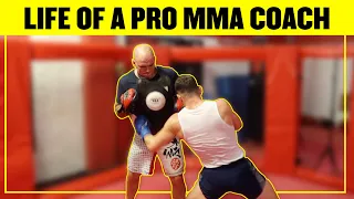 A day in the life of an MMA coach | Ex UFC fighter Teaching