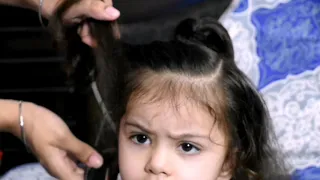 3 year old quick and easy cute hairstyle for baby girls.