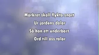 Sankta Lucia (Natten går tunga fjät) karaoke - lyrics