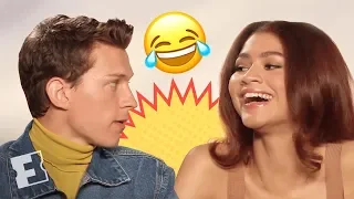 Tom Holland & Zendaya's Date Scenes Were Difficult to Shoot | 'Spider-Man: Far From Home' Interview