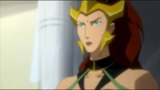 09 Wonder Woman Killed Aquaman's Wife Mera   Fight Scene   Justice League  The Flashpoint Paradox