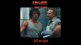RAMBO First Blood Jail escape #shorts #trending #viral #movieclip