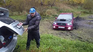 Снова болото. Снова subaru. Немного покатались. Subaruing in MUD