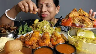 FISH KADHAI AND SO MANY NEW DISHES MUKBANG ASMR EATING SHOW