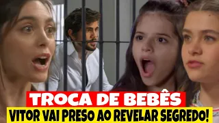 A INFÂNCIA DE ROMEU E JULIETA - Vitor vai preso ao revelar segredo de Gláucia e ela se vingar