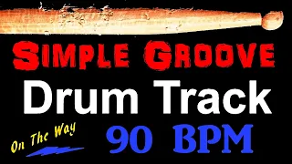 Simple Rock Drum Track 90 BPM Drum Beat for Bass Guitar Backing Tracks Drum Beats Instrumental 🥁 457