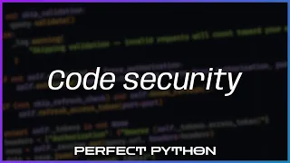 Code security with Bandit and Safety — Perfect Python