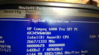 hp Compaq 6000 pro sff *LGA 771 to 775 Xeon mod*