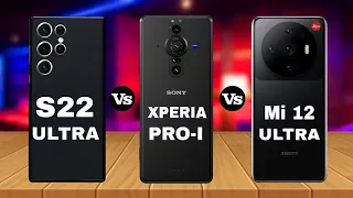 Samsung Galaxy S22 Ultra Vs Sony Xperia Pro-I Vs Xiaomi Mi 12 Ultra |  S22 Ultra Best Futures