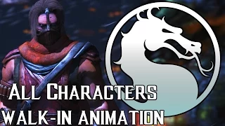 Mortal Kombat X (MKX) - All Characters Walk-In Animation HD 60fps